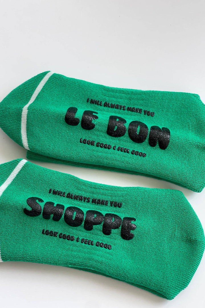 Hugger Socks  (wholesale): KELLY/ BLACK