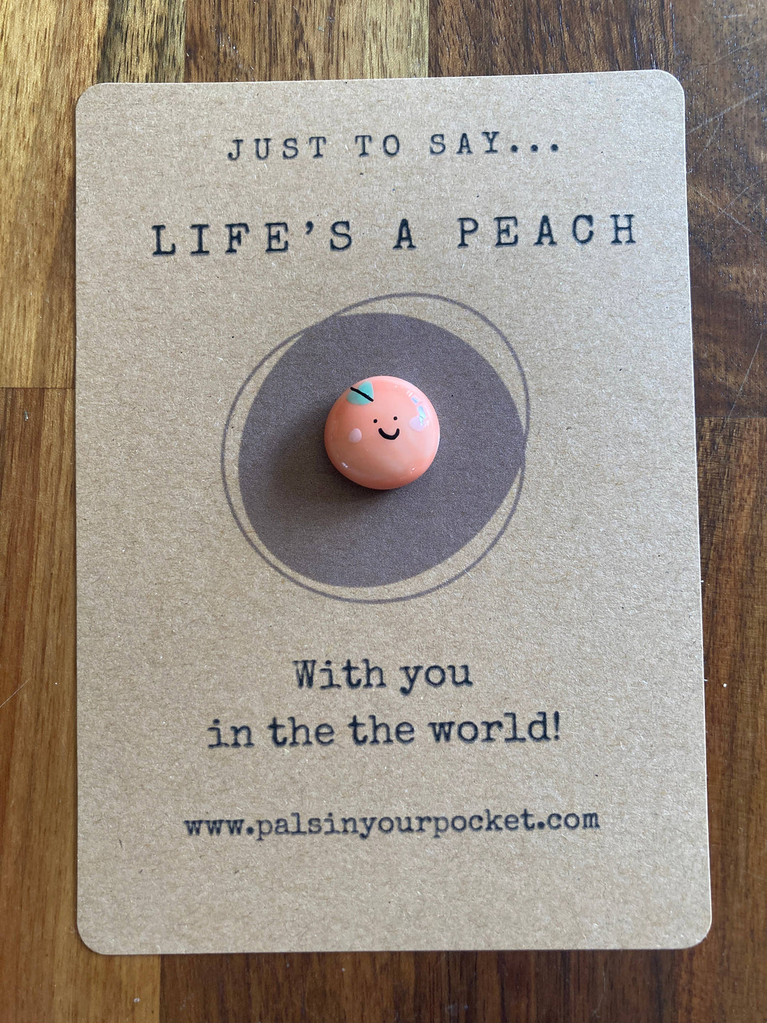 Friendship keepsake.Peach 