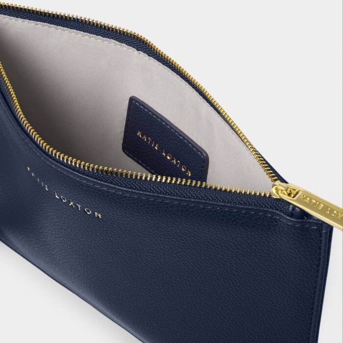 HALLIE WRISTLET POUCH MIDNIGHT BLUE