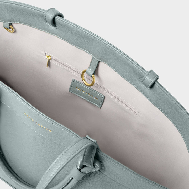 ASHA TOTE BAG DUCK EGG BLUE 27CM
