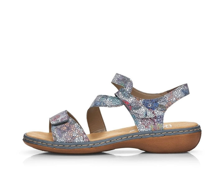 MULTI VELCRO DOUBLE STRAP SANDALS