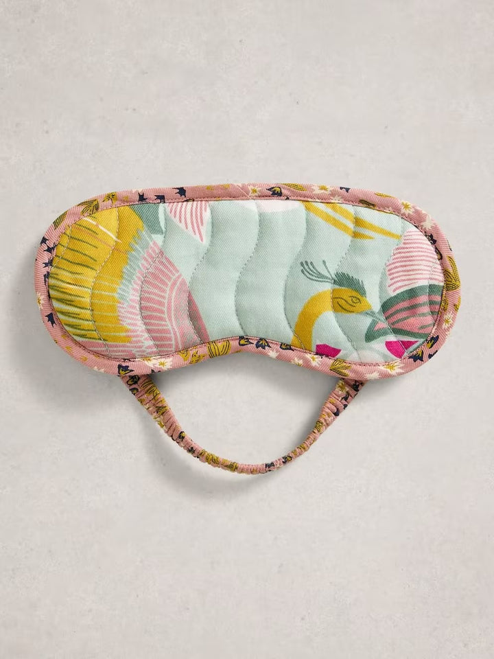 GREEN MULTI PRINTED EYE MASK