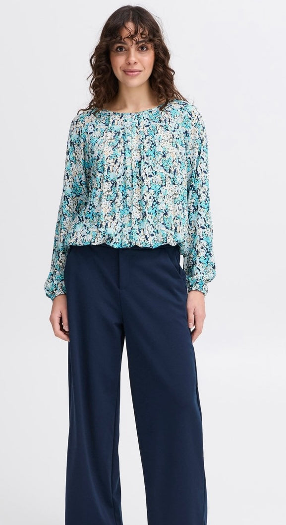 BACHELOR BLUE MIX LALU BLOUSE