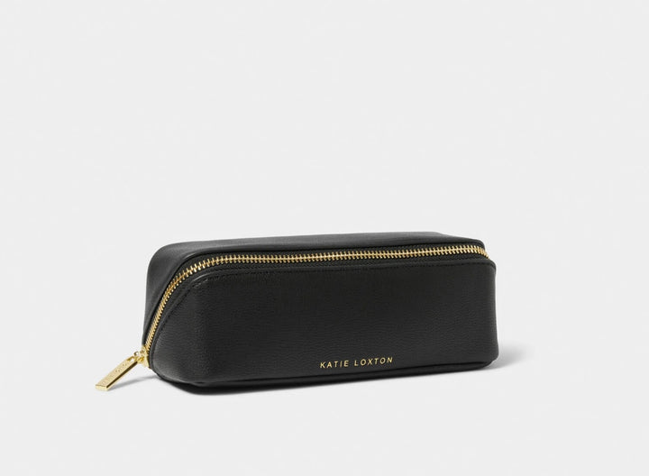 SMALL BLACK MAKE UP & WASH BAG