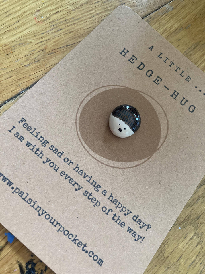 Hedgehog Anxiety Relief Pocket Pebble For Animal Lovers