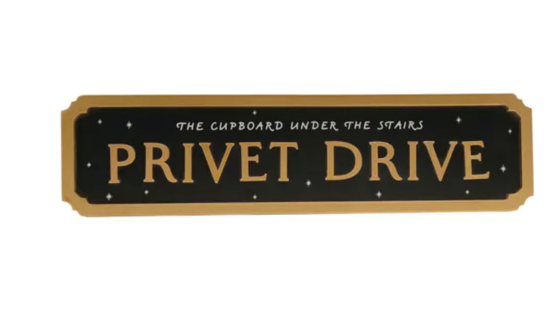 WARNER BROS HARRY POTTER ALUMNI STREET PRIVET DRIVE SIGN
