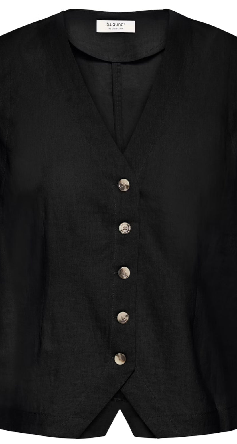 BLACK FALAKKA WAISTCOAT