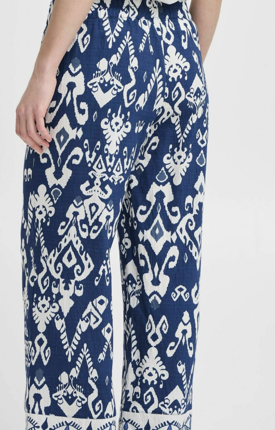 JASMINA TROUSERS MEDIEVAL BLUE ETH MIX