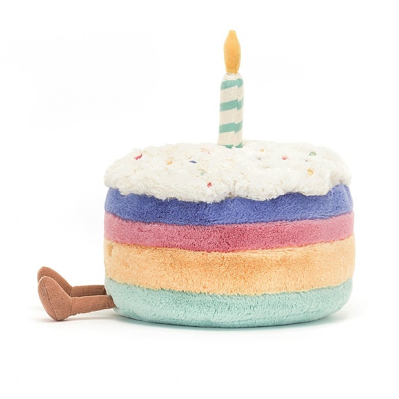 LARGE RAINBOW BIRTHDAY CAKE