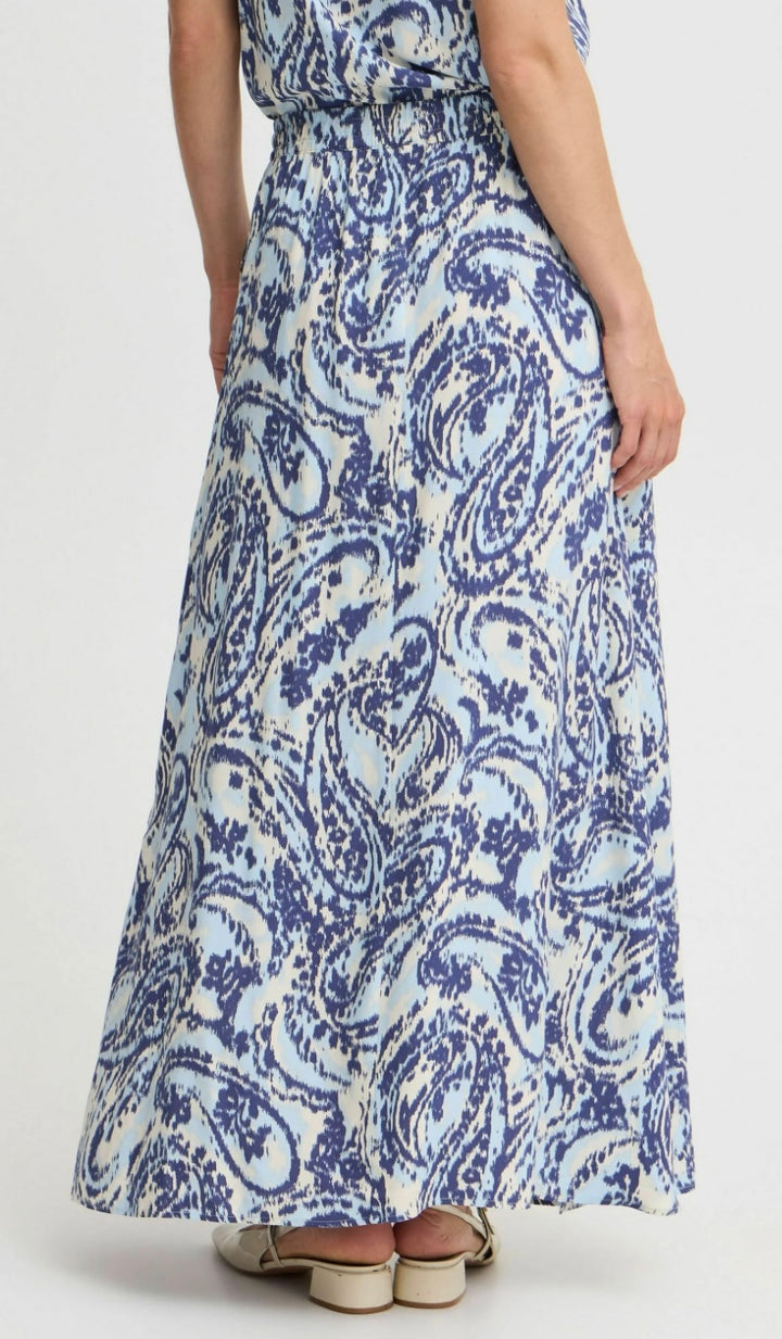 BLUE PAISLEY JOELLA MAXI SKIRT