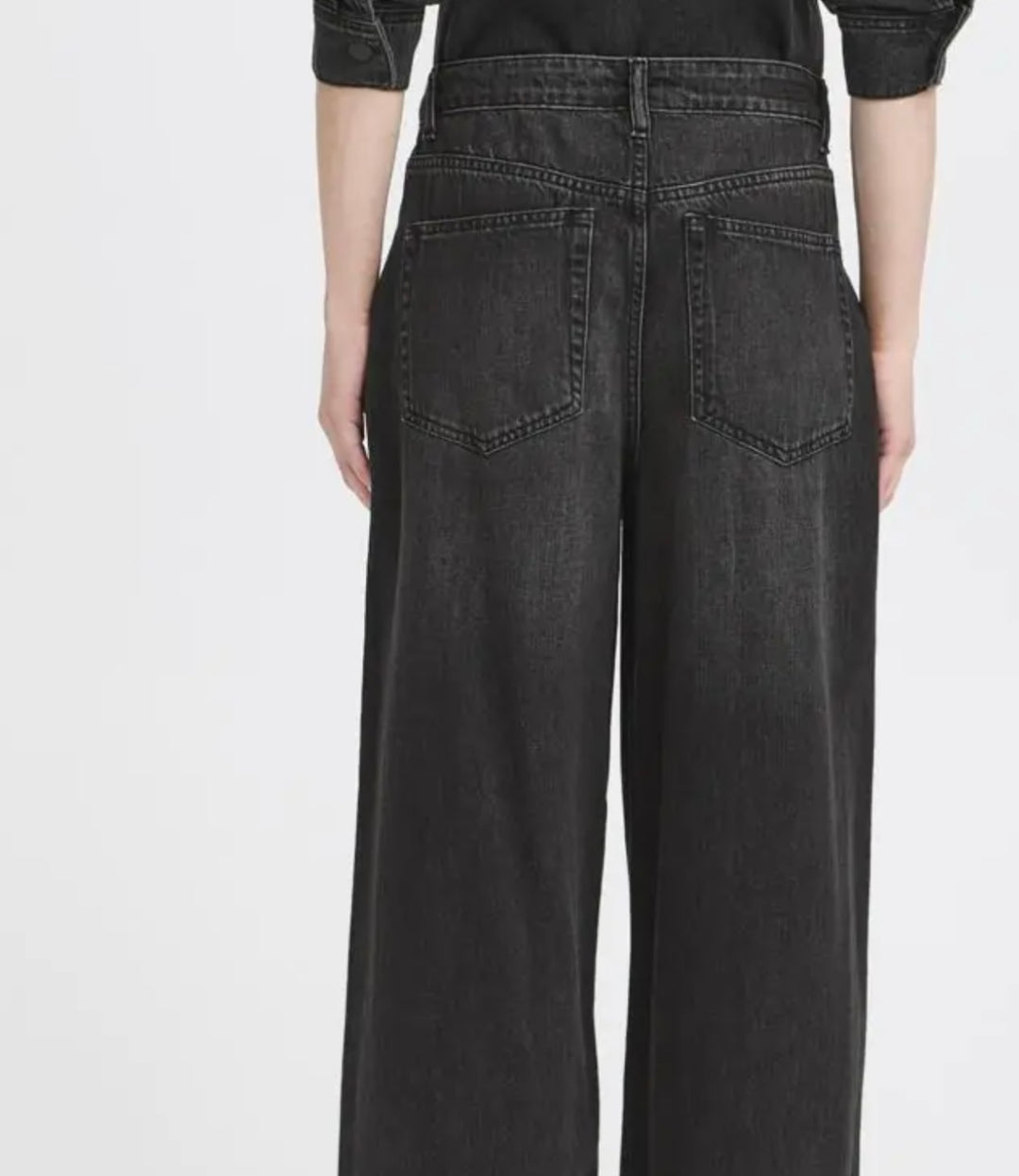 KANOA WIDE JEANS BLACK DENIM