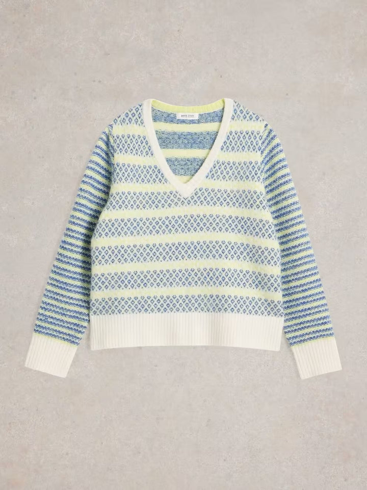 SAMMY STRIPE JUMPER BLUE MLT