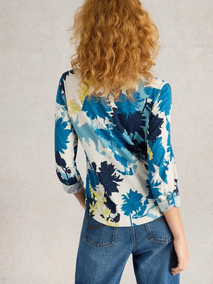 ANNIE JERSEY SHIRT WHITE MLT