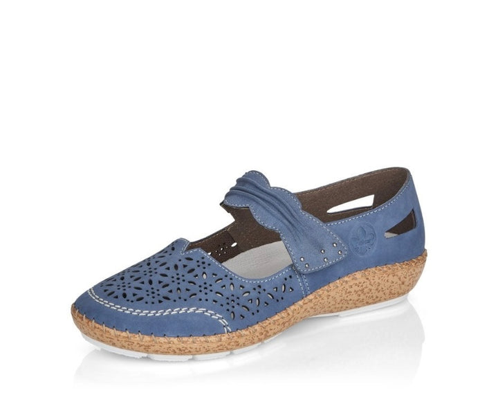 BLUE VELCRO STRAP SHOE