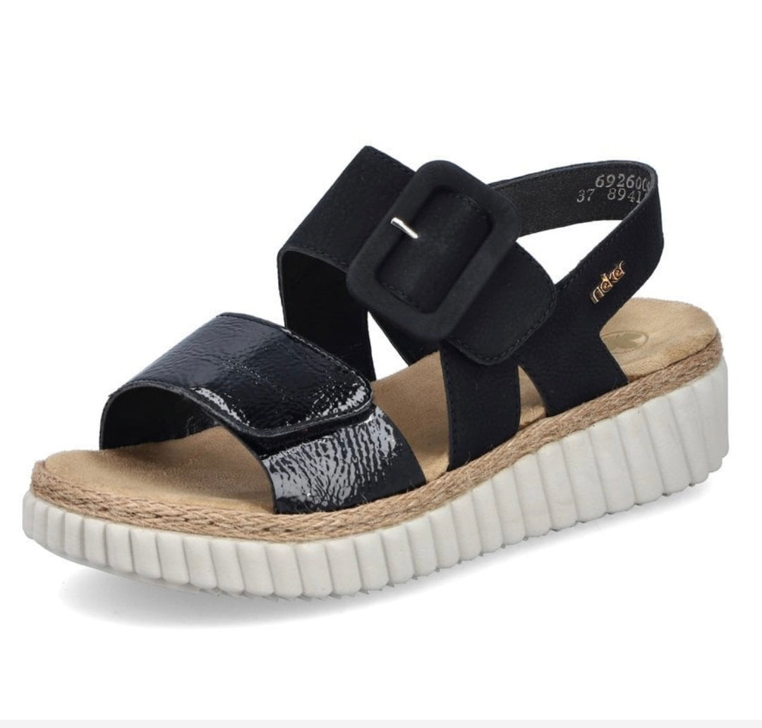 69260-00 LADIES' SANDALS BLACK SEITL. ANFLECHTER