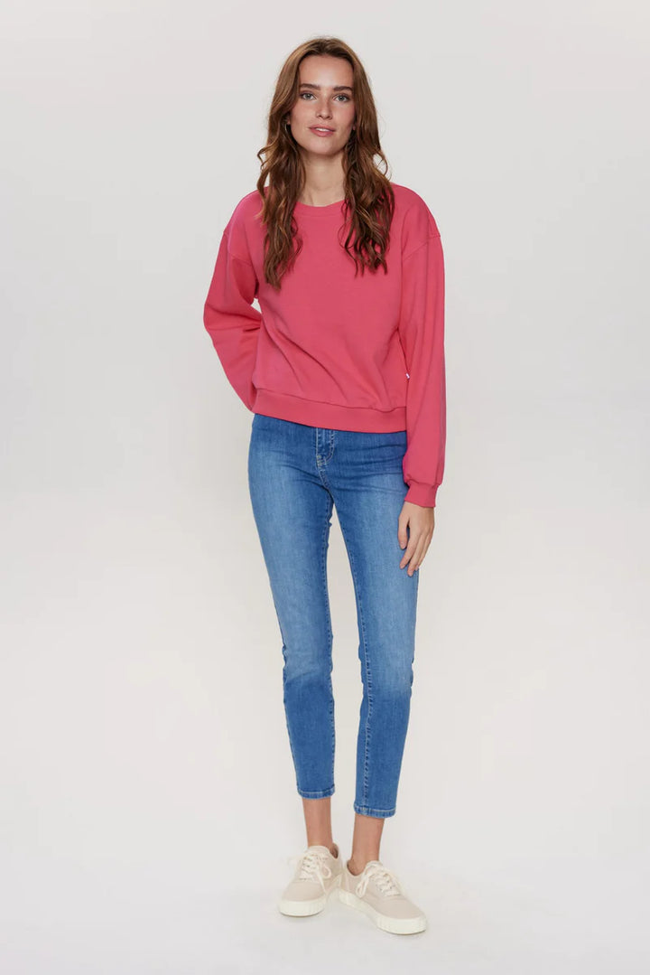 RASPBERRY SORBET MYRA SWEAT TOP