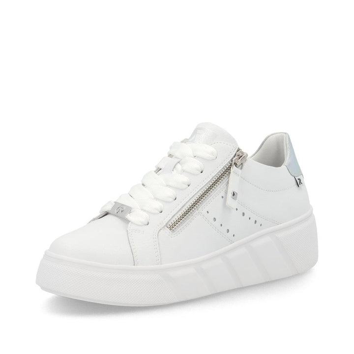 W2605-80 LADIES SHOES WHITE GESTROBELT