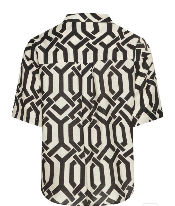 ARIANA SHIRT WHISPER WHITE BLACK