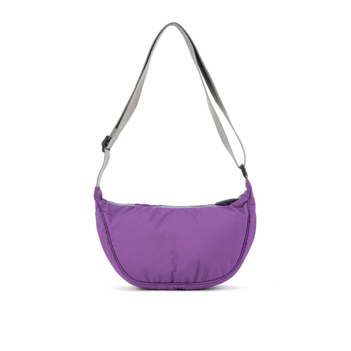FARRINGDON TASLON PURPLE RECYCLED NYLON CROSSBODY BAG