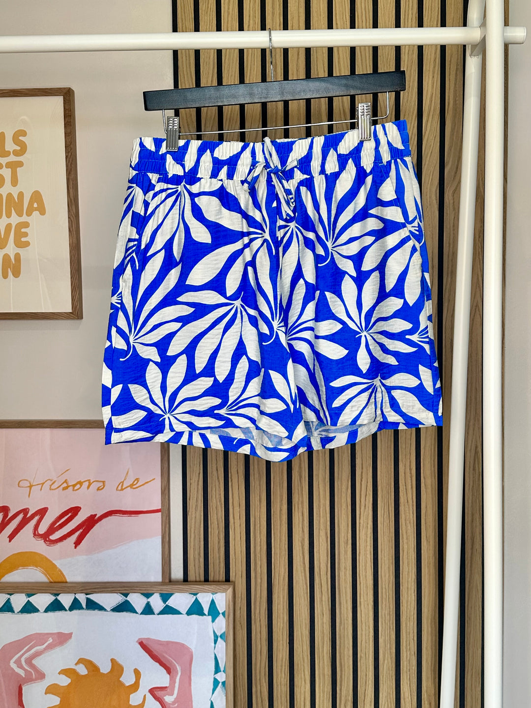 PALACE BLUE PALM ISELA SHORTS
