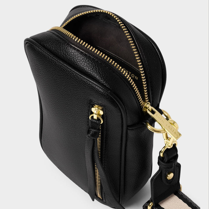 HALLIE SMALL CROSSBODY BAG BLACK