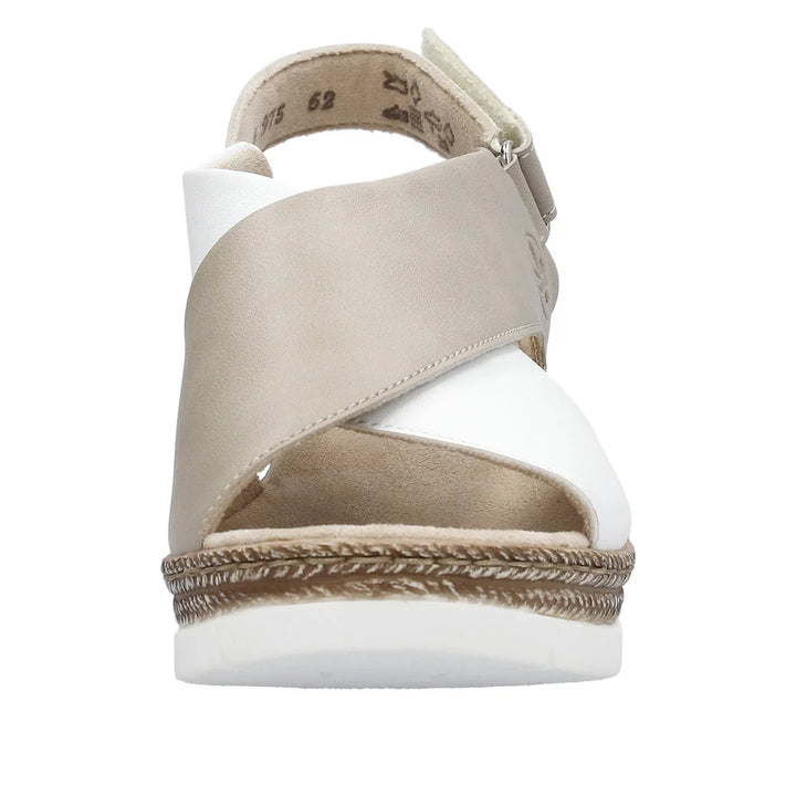 61975-62 LADIES' SANDALS BEIGE COMBINATION SEITL. ANFLECHTER