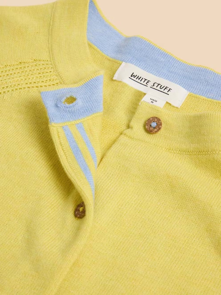 LULU CARDI BRIGHT YELLOW