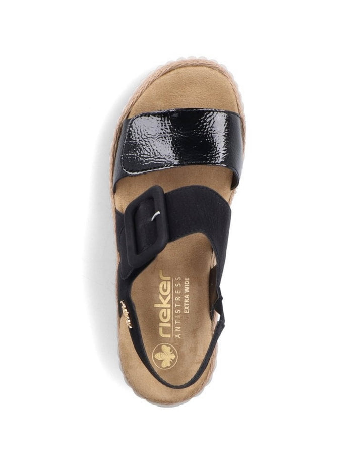 69260-00 LADIES' SANDALS BLACK SEITL. ANFLECHTER