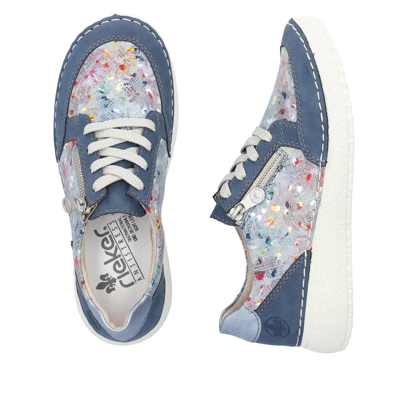BLUE MULTI SIDE ZIP TRAINERS