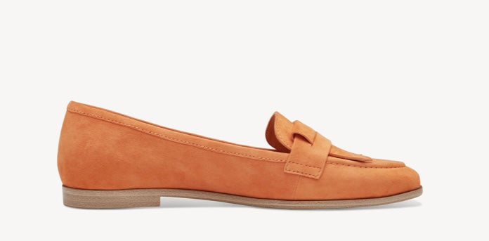 ORANGE LEATHER LOAFER