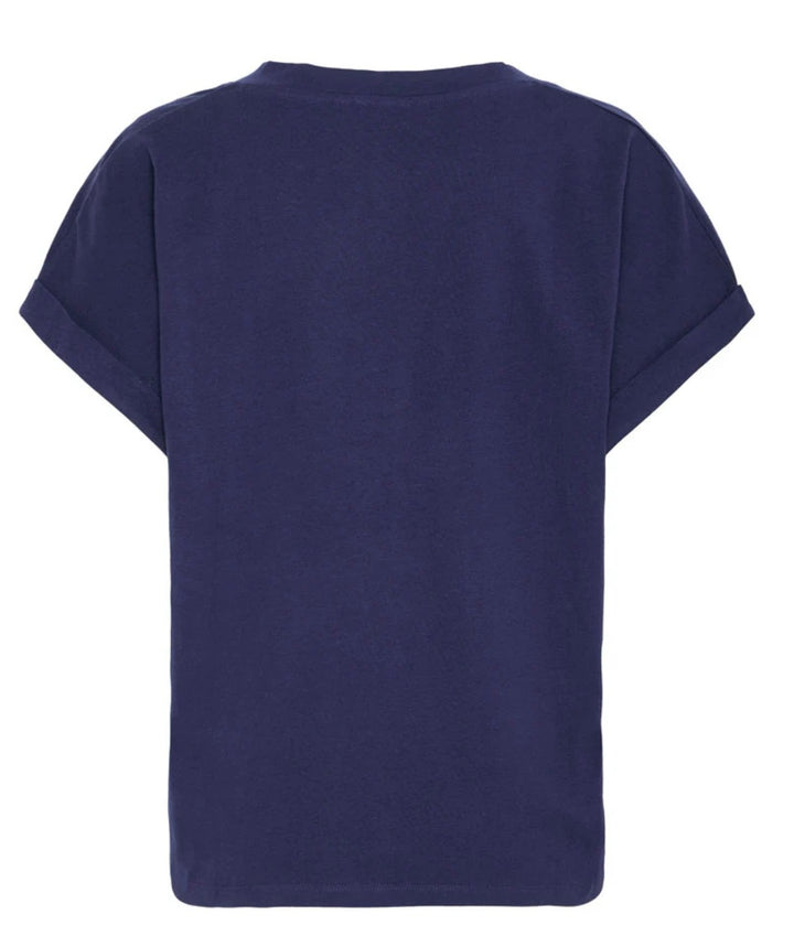 PANDINNA VNECK T-SHIRT MEDIEVAL BLUE