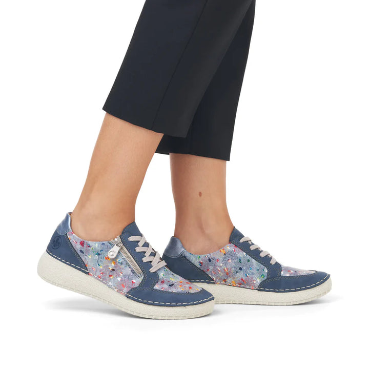 BLUE MULTI SIDE ZIP TRAINERS