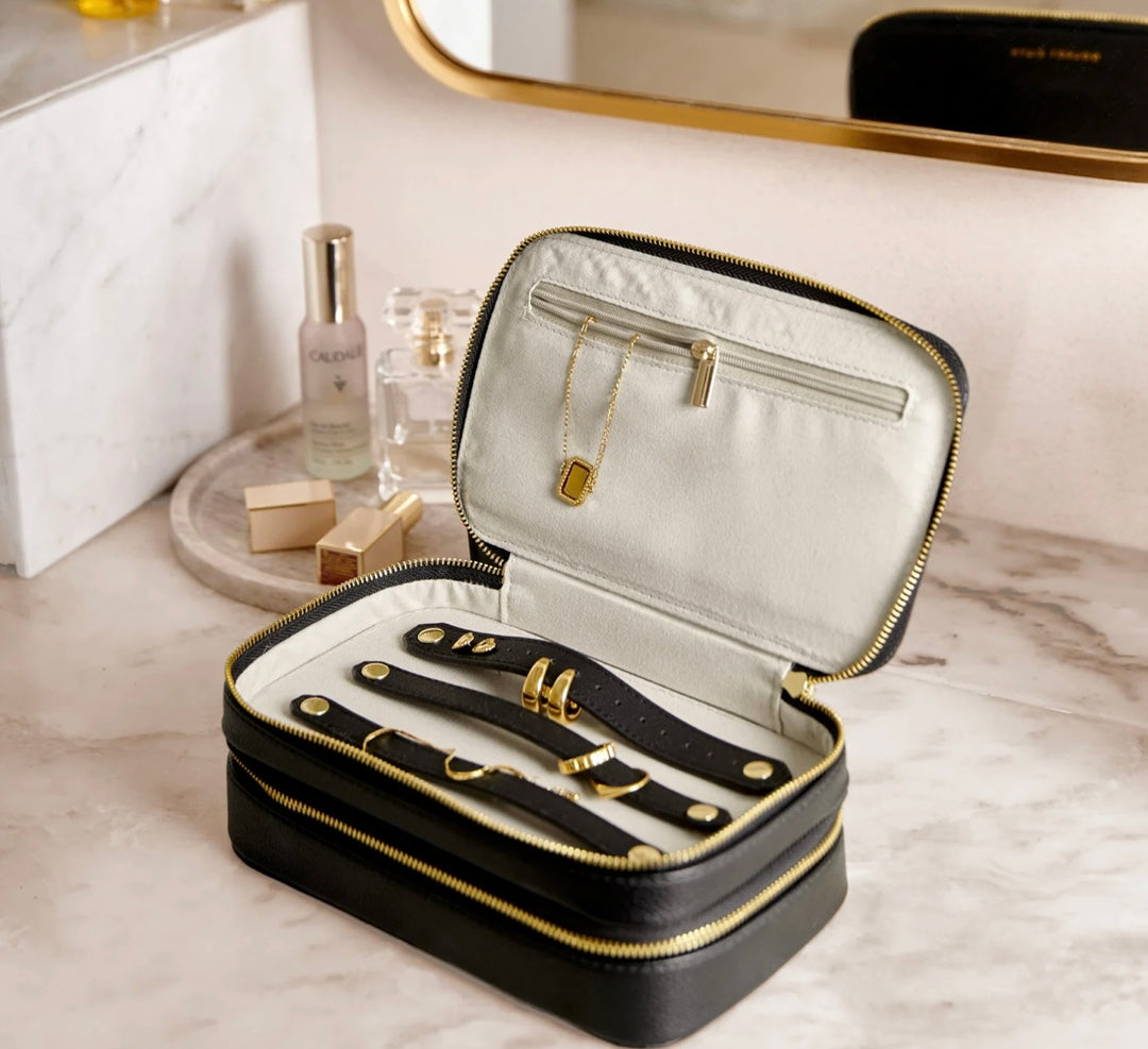 BLACK JEWELLERY & ACCESSORIES TRAVEL CASE