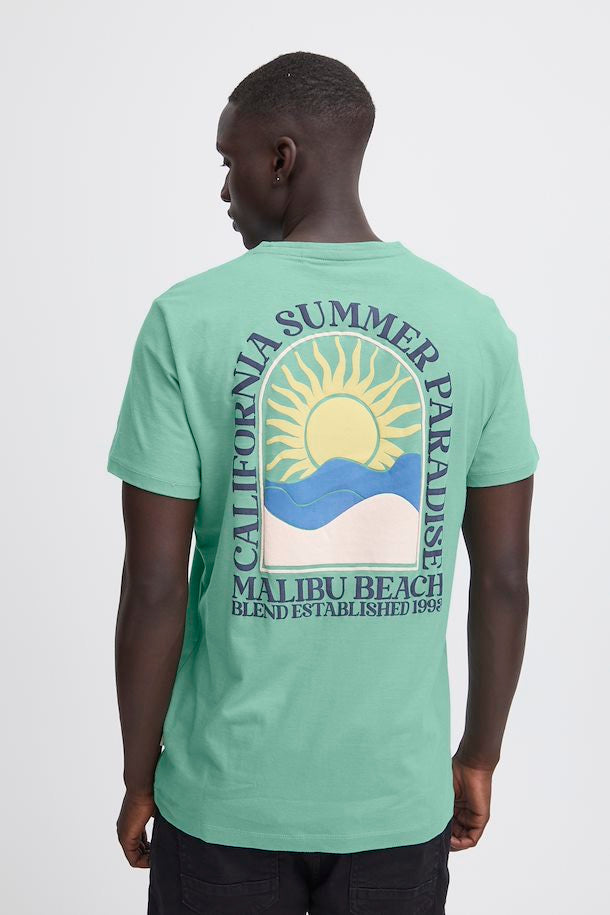 MALACHITE GREEN MALIBU BEACH T-SHIRT