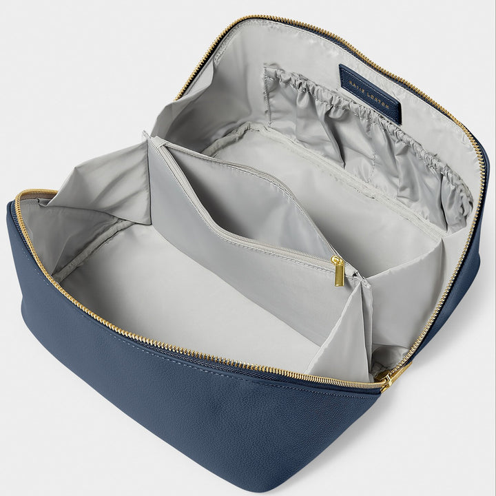 LARGE MAKE UP WASH BAG NAVY