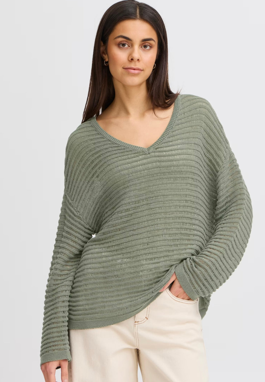 FLORZIA PULLOVER AGAVE GREEN