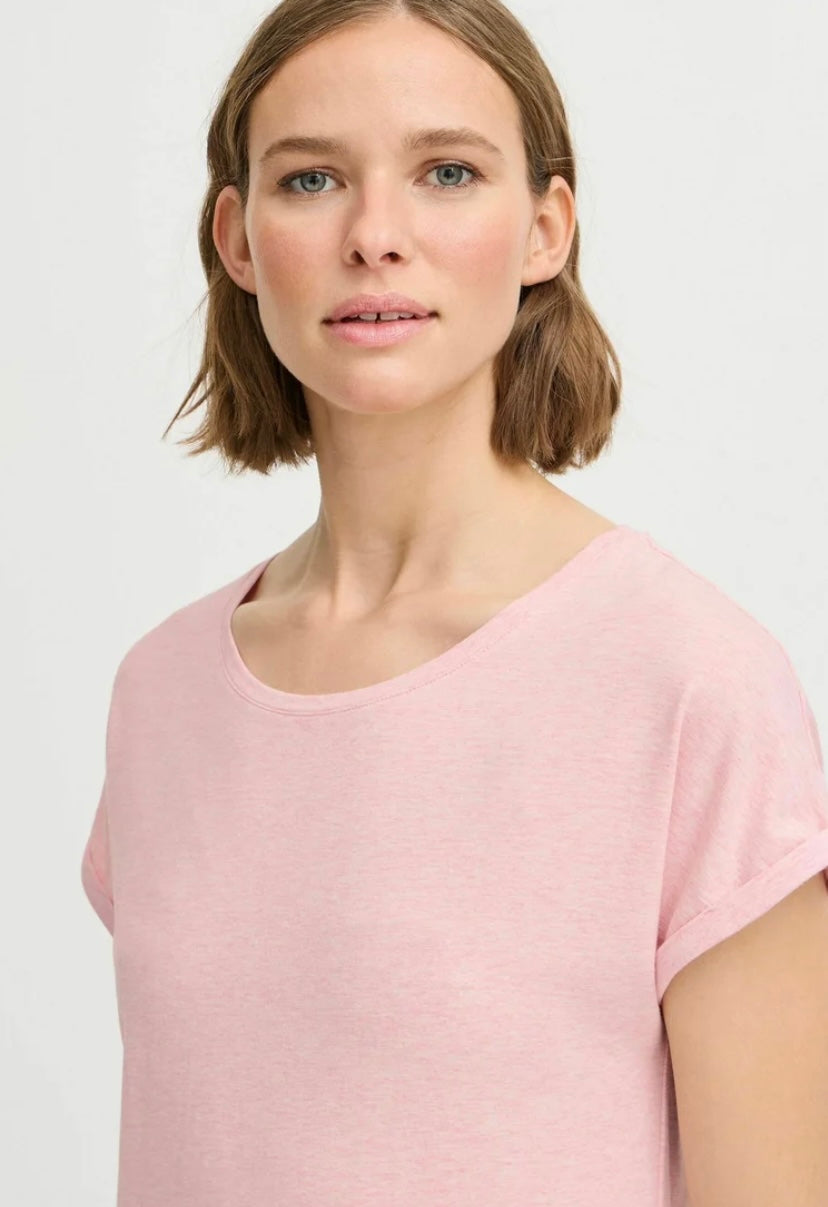 PAMILA T-SHIRT ROSEATE SPOONBILL MELANGE