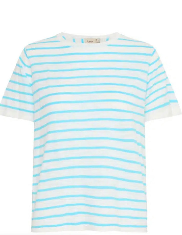 BACHELOR BUTTON MIX STRIPE LEANN PULLOVER