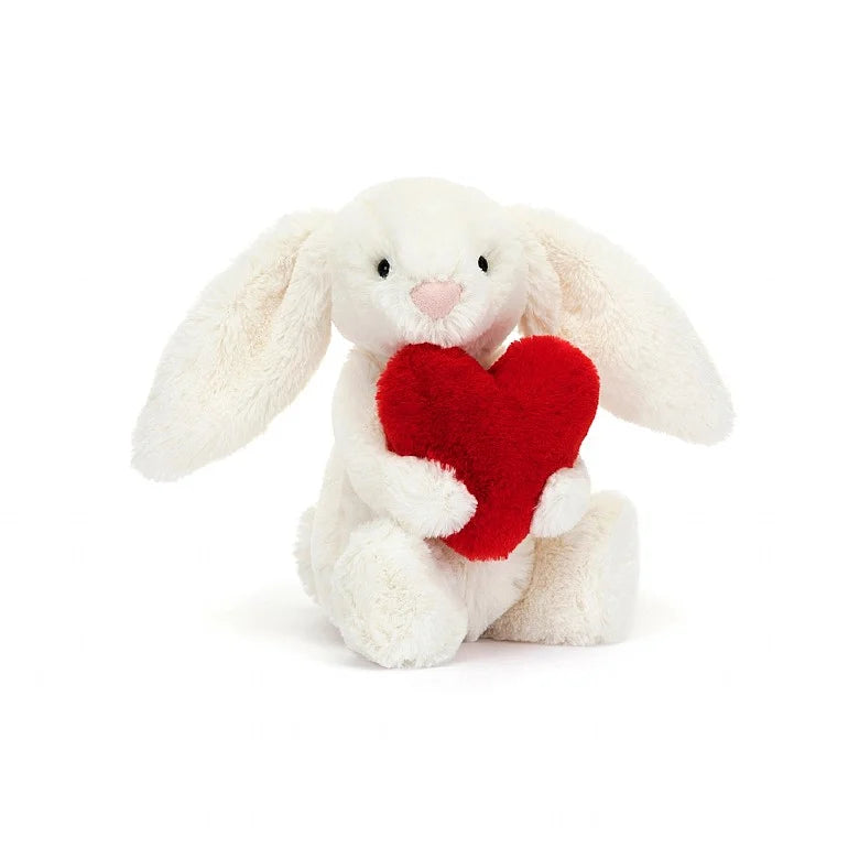 BASHFUL RED LOVE HEART BUNNY LITTLE