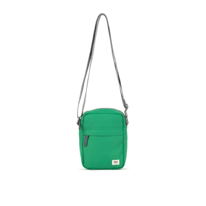 BOND RECYCLED SMALL MOUNTAIN GREEN CANVAS CROSSBODY BAG