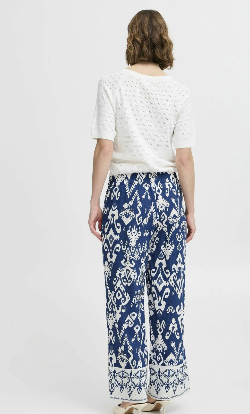 JASMINA TROUSERS MEDIEVAL BLUE ETH MIX