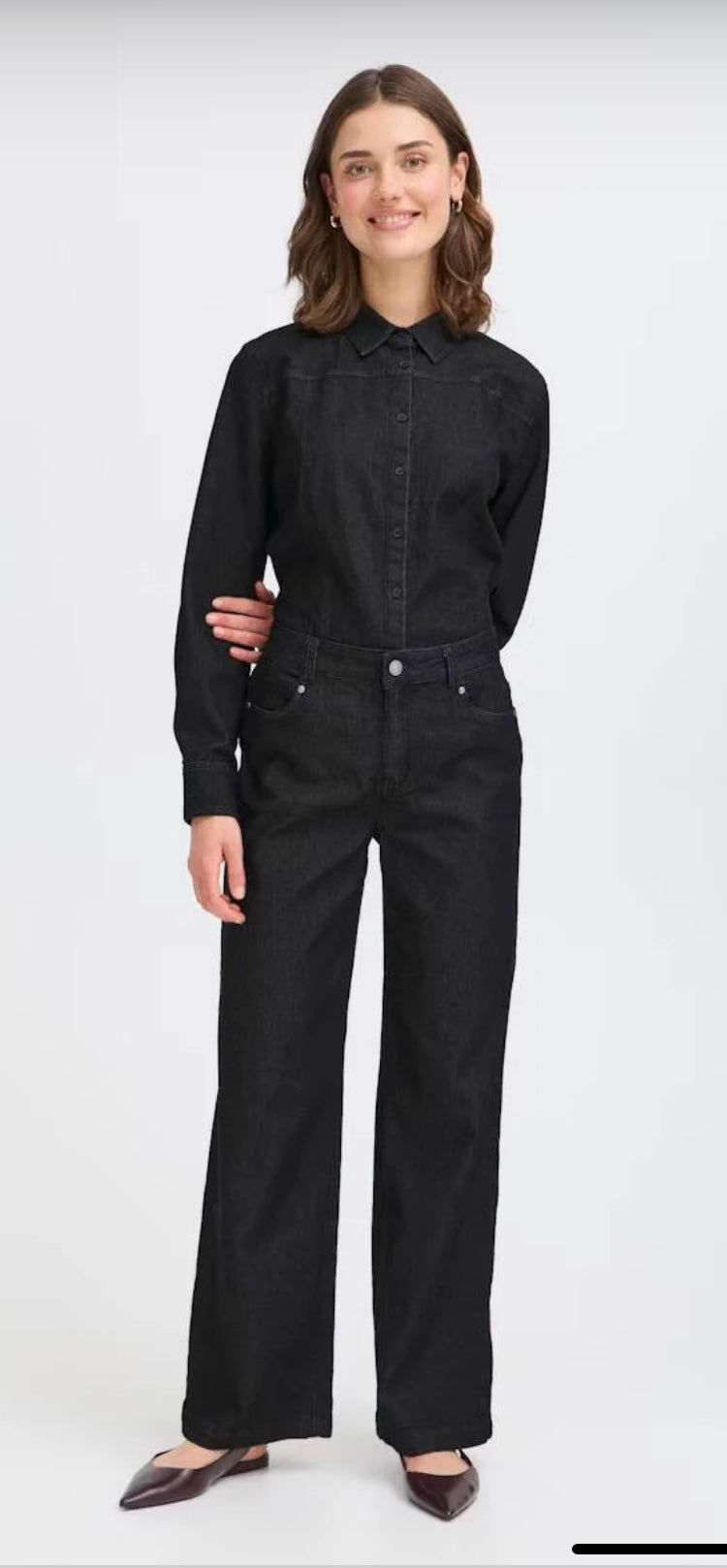 CHI HANNA JEAN BLACK DENIM