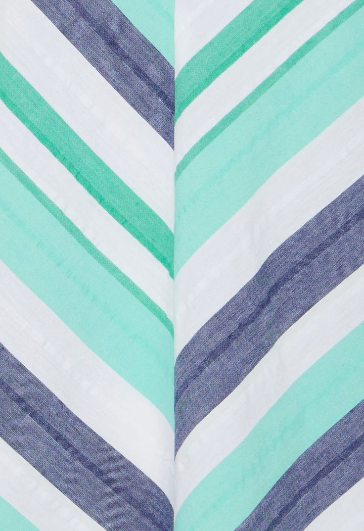 DESMONA STRAP DRESS POOL BLUE MIX