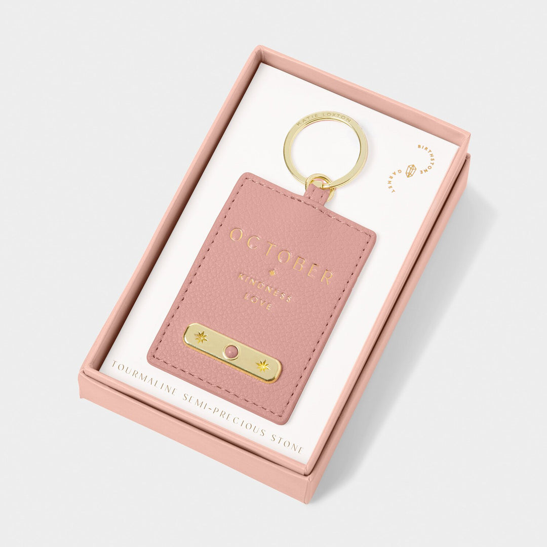 BIRTHSTONE KEYRING OCTOBER DUSTY