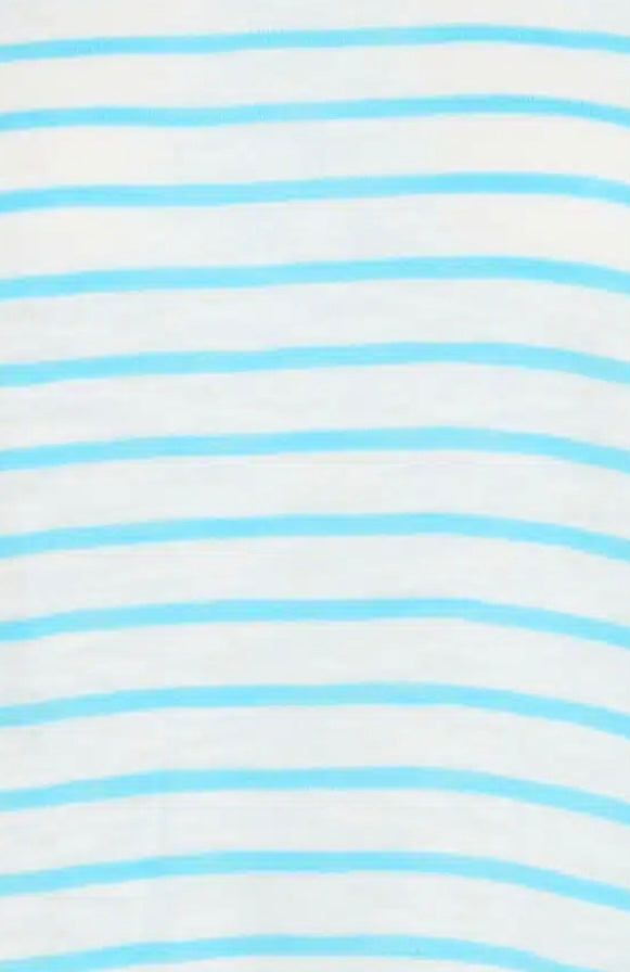 BACHELOR BUTTON MIX STRIPE LEANN PULLOVER