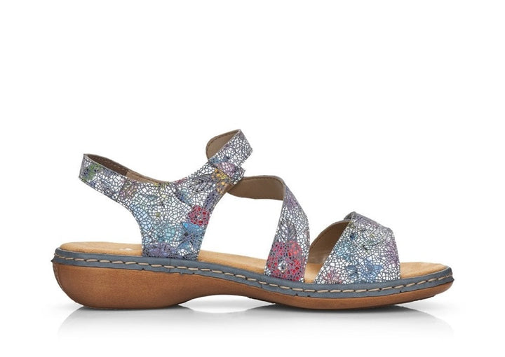 MULTI VELCRO DOUBLE STRAP SANDALS
