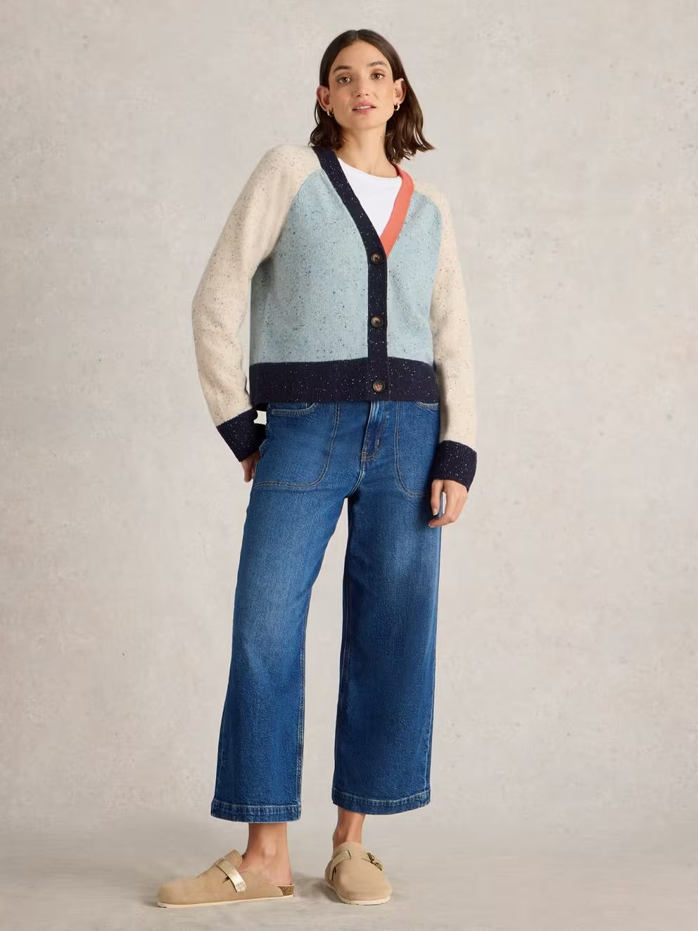 COLOURBLOCK NEP CARDI BLUE MULTI