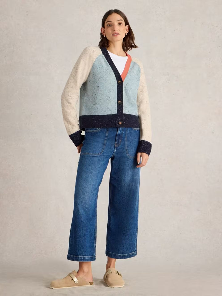 COLOURBLOCK NEP CARDI BLUE MULTI