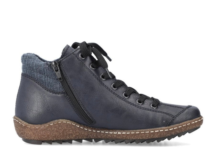 L7514-14 LADIES BLUE MID HEIGHT BOOTS