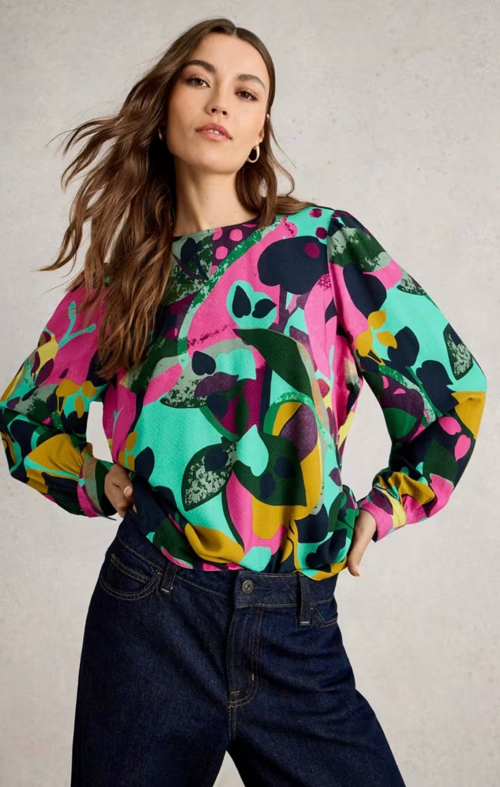 ULLA TOP PINK MLT